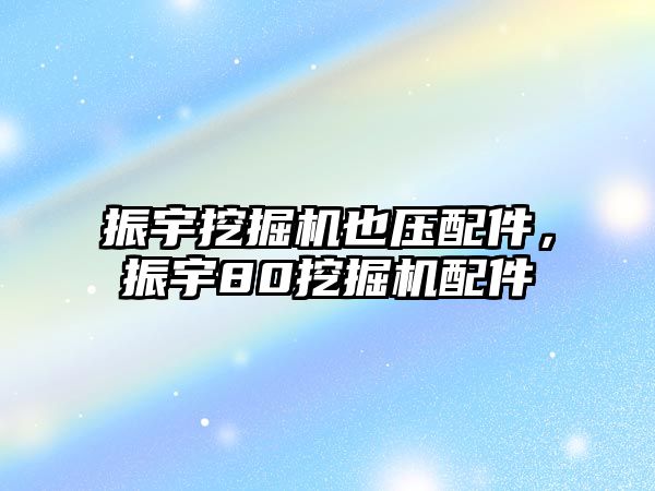 振宇挖掘機(jī)也壓配件，振宇80挖掘機(jī)配件