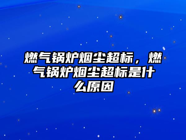 燃氣鍋爐煙塵超標，燃氣鍋爐煙塵超標是什么原因