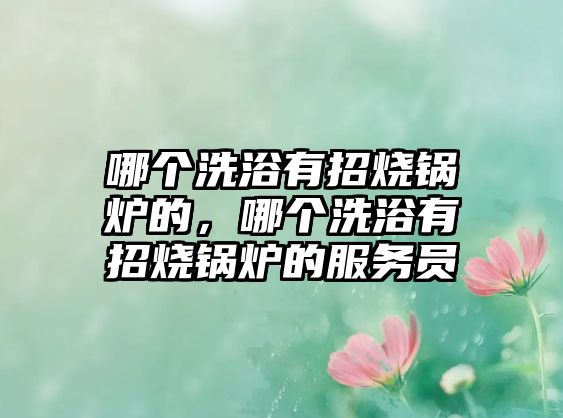 哪個洗浴有招燒鍋爐的，哪個洗浴有招燒鍋爐的服務(wù)員