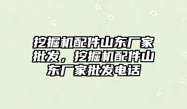 挖掘機配件山東廠家批發(fā)，挖掘機配件山東廠家批發(fā)電話