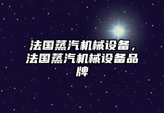 法國(guó)蒸汽機(jī)械設(shè)備，法國(guó)蒸汽機(jī)械設(shè)備品牌