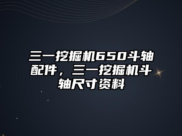 三一挖掘機(jī)650斗軸配件，三一挖掘機(jī)斗軸尺寸資料