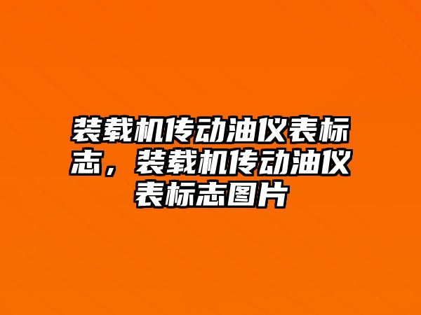 裝載機傳動油儀表標志，裝載機傳動油儀表標志圖片