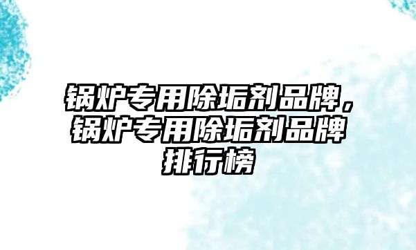 鍋爐專用除垢劑品牌，鍋爐專用除垢劑品牌排行榜