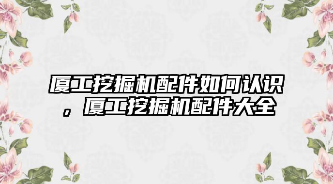 廈工挖掘機(jī)配件如何認(rèn)識，廈工挖掘機(jī)配件大全