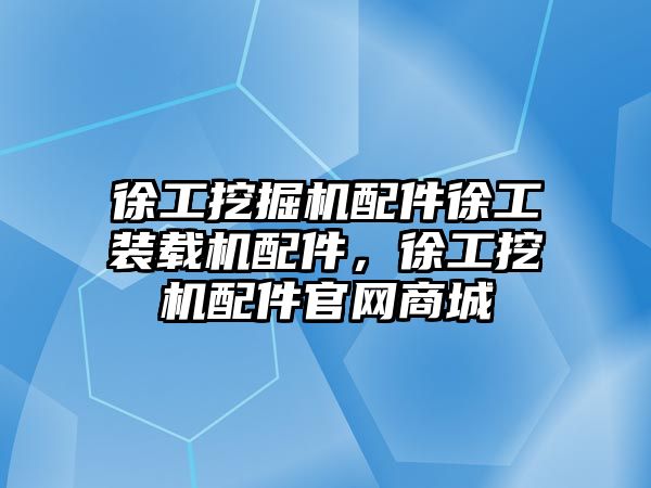 徐工挖掘機配件徐工裝載機配件，徐工挖機配件官網商城