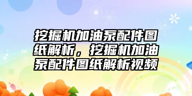 挖掘機(jī)加油泵配件圖紙解析，挖掘機(jī)加油泵配件圖紙解析視頻