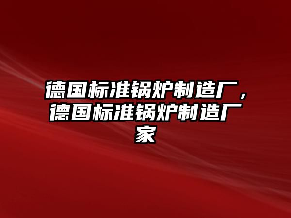 德國標準鍋爐制造廠，德國標準鍋爐制造廠家