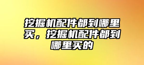 挖掘機配件都到哪里買，挖掘機配件都到哪里買的