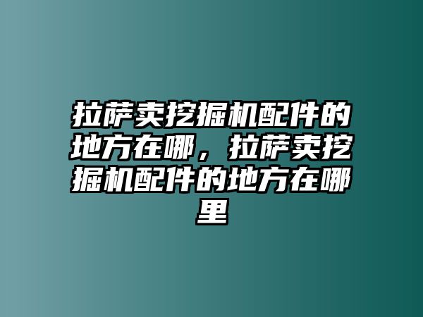 拉薩賣挖掘機配件的地方在哪，拉薩賣挖掘機配件的地方在哪里