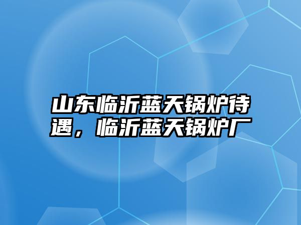 山東臨沂藍(lán)天鍋爐待遇，臨沂藍(lán)天鍋爐廠