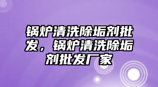 鍋爐清洗除垢劑批發(fā)，鍋爐清洗除垢劑批發(fā)廠家