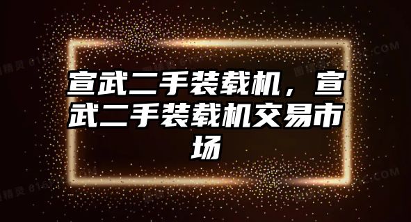 宣武二手裝載機，宣武二手裝載機交易市場