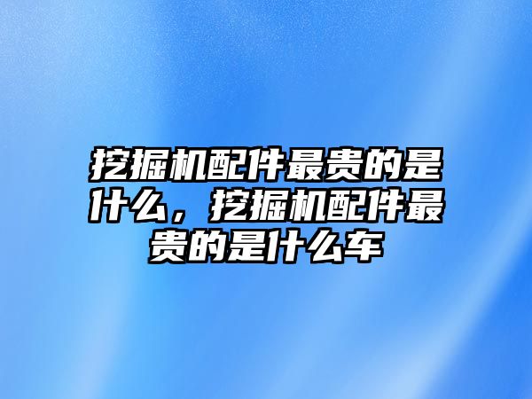 挖掘機配件最貴的是什么，挖掘機配件最貴的是什么車