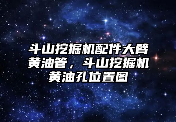 斗山挖掘機配件大臂黃油管，斗山挖掘機黃油孔位置圖