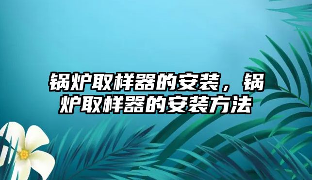 鍋爐取樣器的安裝，鍋爐取樣器的安裝方法