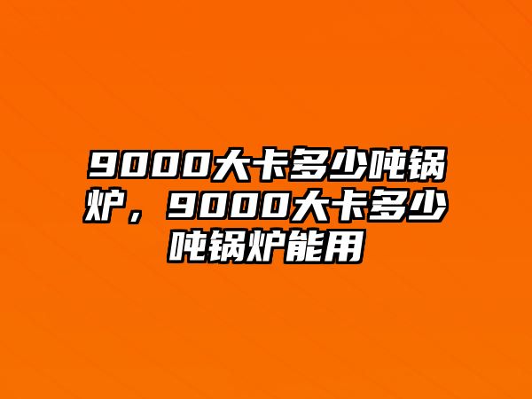 9000大卡多少噸鍋爐，9000大卡多少噸鍋爐能用