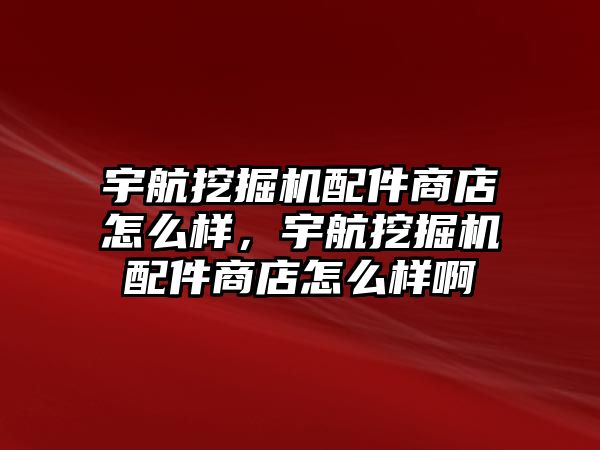 宇航挖掘機(jī)配件商店怎么樣，宇航挖掘機(jī)配件商店怎么樣啊