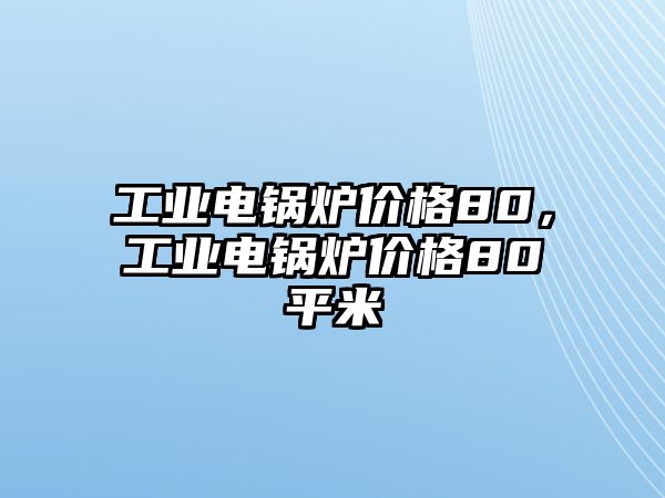 工業(yè)電鍋爐價格80，工業(yè)電鍋爐價格80平米