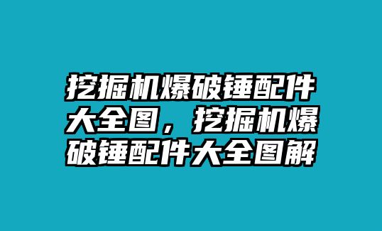 挖掘機(jī)爆破錘配件大全圖，挖掘機(jī)爆破錘配件大全圖解