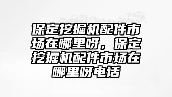 保定挖掘機(jī)配件市場在哪里呀，保定挖掘機(jī)配件市場在哪里呀電話