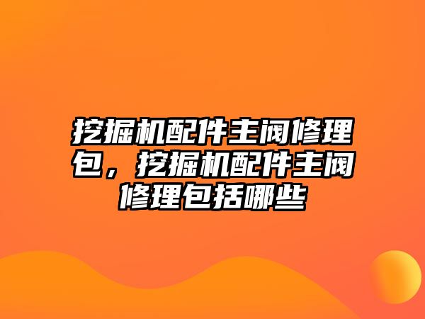 挖掘機配件主閥修理包，挖掘機配件主閥修理包括哪些