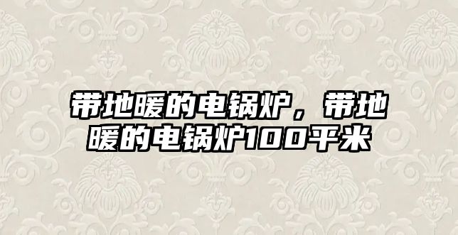 帶地暖的電鍋爐，帶地暖的電鍋爐100平米