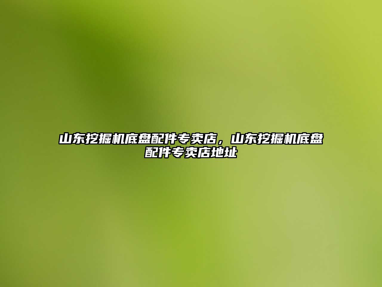 山東挖掘機(jī)底盤配件專賣店，山東挖掘機(jī)底盤配件專賣店地址