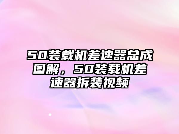 50裝載機(jī)差速器總成圖解，50裝載機(jī)差速器拆裝視頻