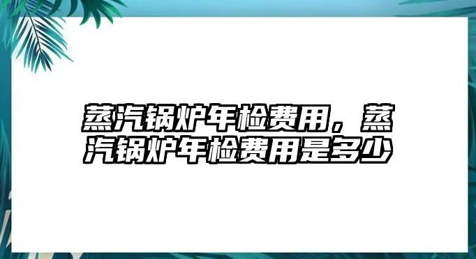 蒸汽鍋爐年檢費(fèi)用，蒸汽鍋爐年檢費(fèi)用是多少