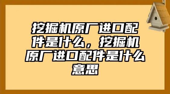 挖掘機原廠進口配件是什么，挖掘機原廠進口配件是什么意思