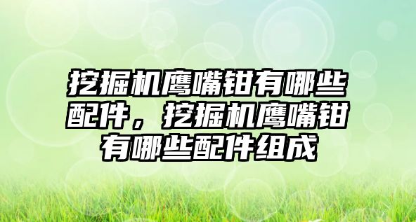 挖掘機(jī)鷹嘴鉗有哪些配件，挖掘機(jī)鷹嘴鉗有哪些配件組成