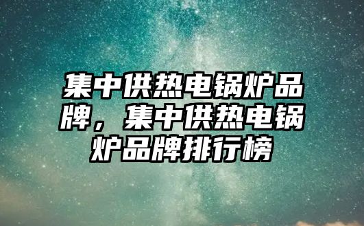 集中供熱電鍋爐品牌，集中供熱電鍋爐品牌排行榜