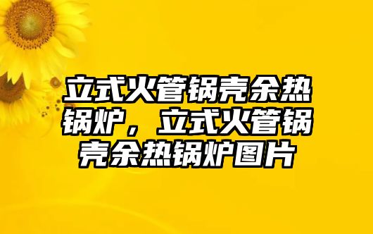 立式火管鍋殼余熱鍋爐，立式火管鍋殼余熱鍋爐圖片