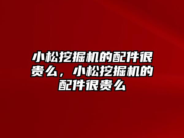 小松挖掘機(jī)的配件很貴么，小松挖掘機(jī)的配件很貴么