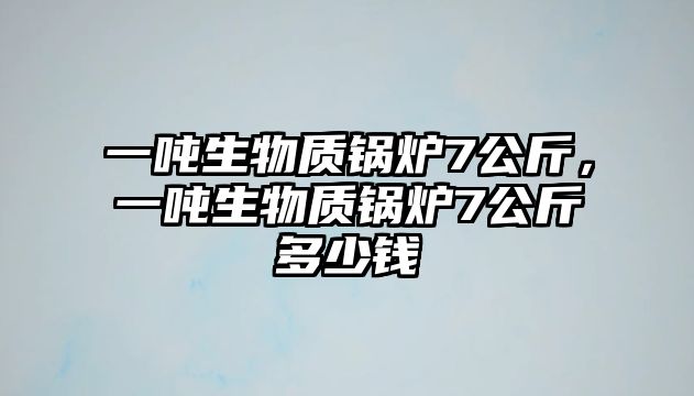 一噸生物質(zhì)鍋爐7公斤，一噸生物質(zhì)鍋爐7公斤多少錢