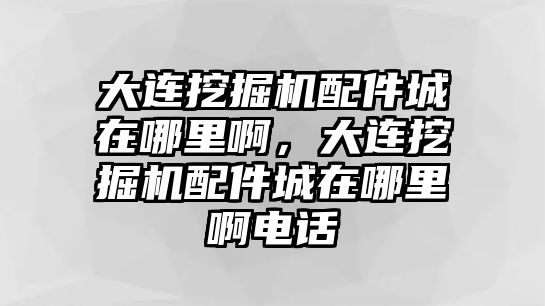 大連挖掘機配件城在哪里啊，大連挖掘機配件城在哪里啊電話