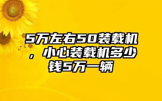 5萬左右50裝載機(jī)，小心裝載機(jī)多少錢5萬一輛