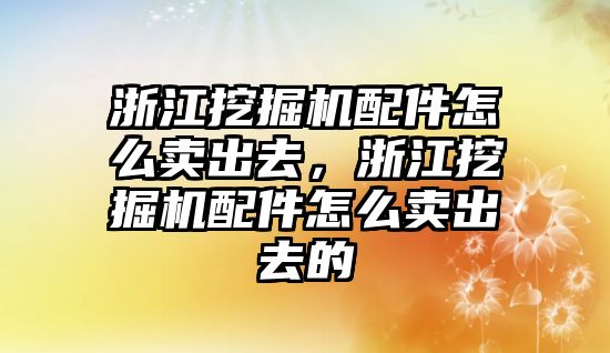 浙江挖掘機(jī)配件怎么賣出去，浙江挖掘機(jī)配件怎么賣出去的