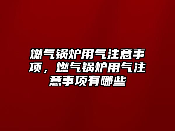 燃?xì)忮仩t用氣注意事項(xiàng)，燃?xì)忮仩t用氣注意事項(xiàng)有哪些