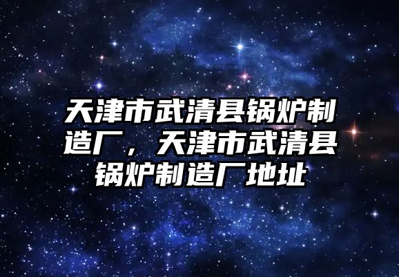 天津市武清縣鍋爐制造廠，天津市武清縣鍋爐制造廠地址