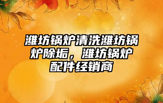 濰坊鍋爐清洗濰坊鍋爐除垢，濰坊鍋爐配件經(jīng)銷商