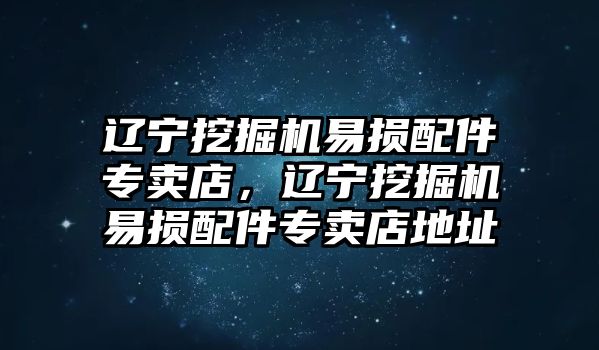 遼寧挖掘機(jī)易損配件專賣店，遼寧挖掘機(jī)易損配件專賣店地址