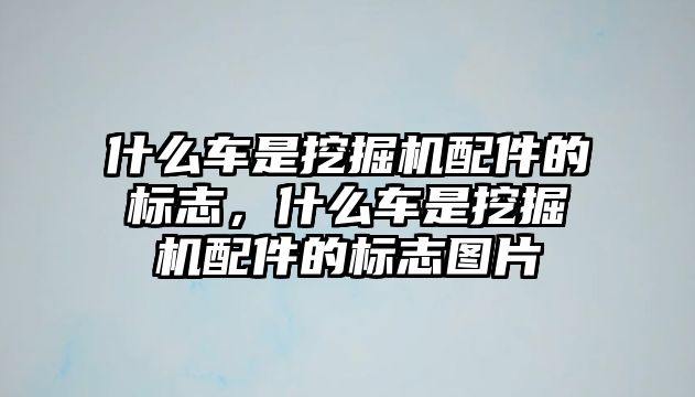 什么車是挖掘機配件的標志，什么車是挖掘機配件的標志圖片