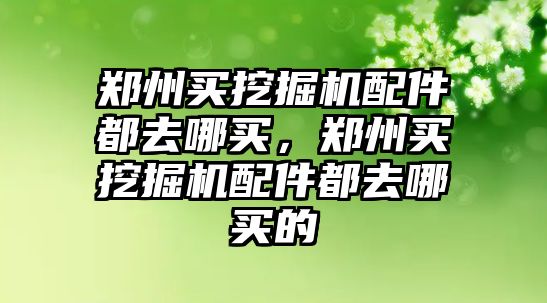 鄭州買挖掘機配件都去哪買，鄭州買挖掘機配件都去哪買的