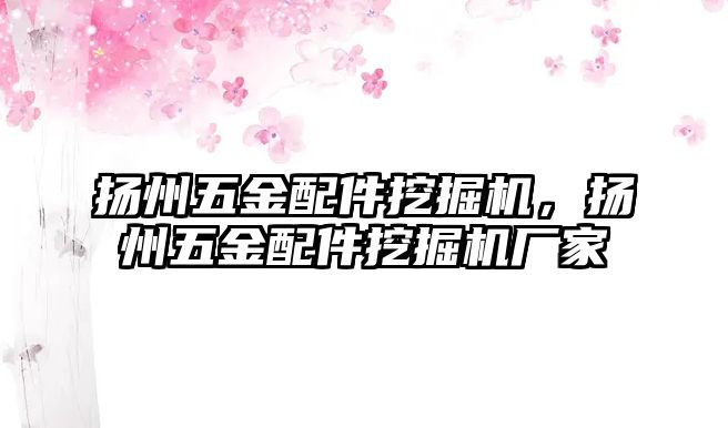 揚(yáng)州五金配件挖掘機(jī)，揚(yáng)州五金配件挖掘機(jī)廠家