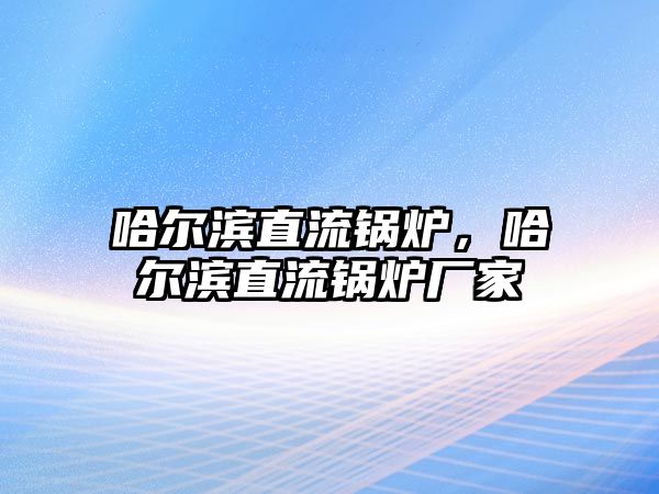 哈爾濱直流鍋爐，哈爾濱直流鍋爐廠家