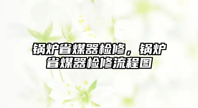 鍋爐省煤器檢修，鍋爐省煤器檢修流程圖