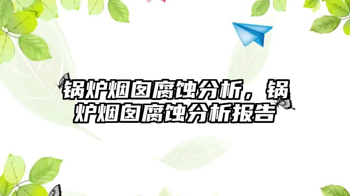 鍋爐煙囪腐蝕分析，鍋爐煙囪腐蝕分析報告