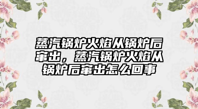 蒸汽鍋爐火焰從鍋爐后竄出，蒸汽鍋爐火焰從鍋爐后竄出怎么回事